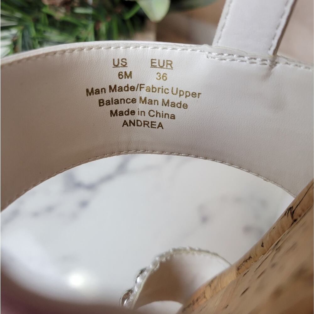 🚨NEW CIRCUS BY SAM EDELMAN Andrea White Espadrille Flatform Sandal Size 6 - Picture 7 of 11